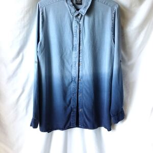 Gradient Blue Men's Shirt
